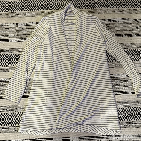 Chico's Tops - Striped Open Front Cardigan with tank top size 1